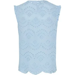 Pieces PCVilde SL Top Wvn Noos Cashmere Blue