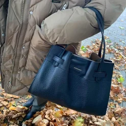 Pourchet Paris 20032 Blossom Medium Bag Noir