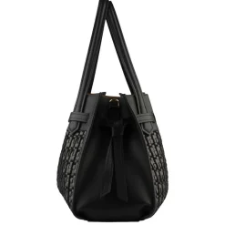 Pourchet Paris 24092 Medium Blossom Tresse Bag Noir