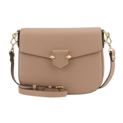 POURCHET PARIS SÉVRES LARGE FLAP BAG SAND