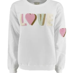 Rosas Is-Multi Double Love Sweat Shirt White