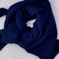 ROSAS R-22 CASHMERE SMALL SCARF NAVY