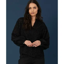 RUE DE FEMME CLOVER BLOUSE SORT