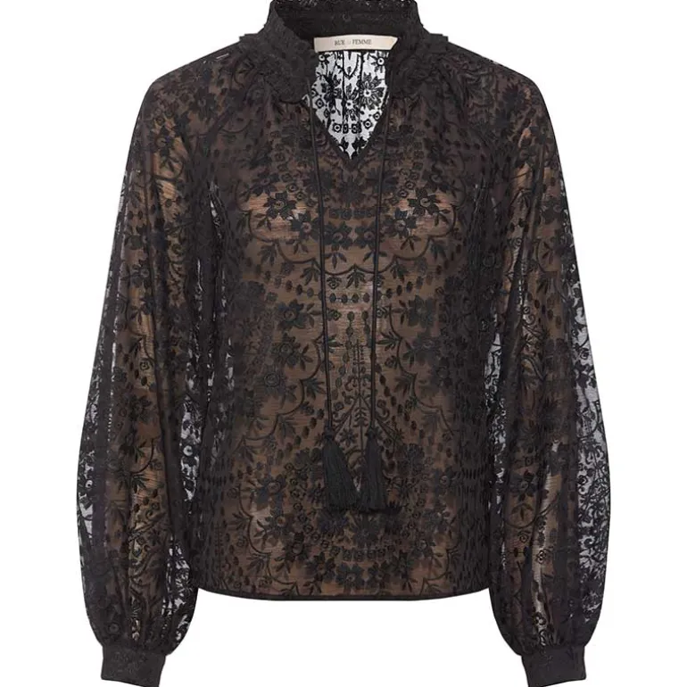 RUE DE FEMME NEW LETITA BLOUSE SORT