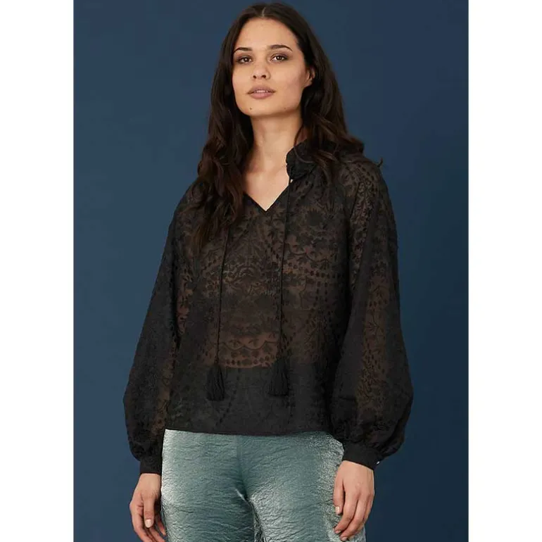 RUE DE FEMME NEW LETITA BLOUSE SORT