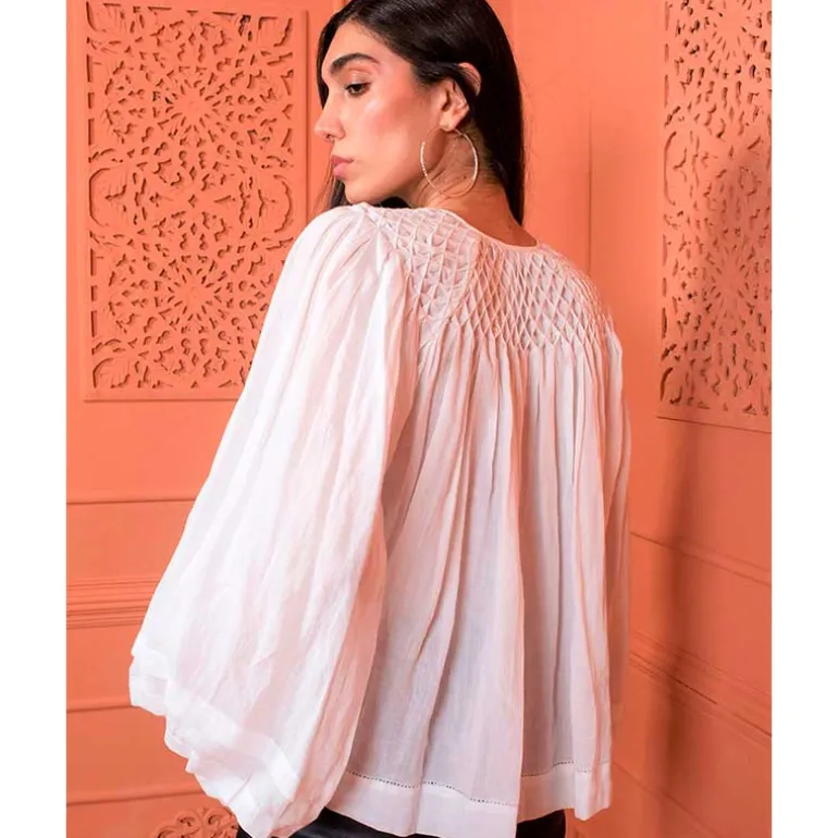 Scarlett Poppies Elara Moon Blouse Hvid