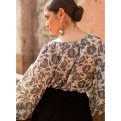 Scarlett Poppies Milas Mirror Blouse Off White