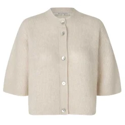 Second Female Andrea Knit Rib Cardigan Pumice Stone