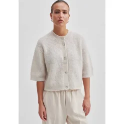 Second Female Andrea Knit Rib Cardigan Pumice Stone