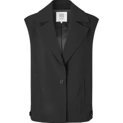 Second Female Fique Oversize Waistcoat Black
