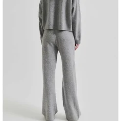 Second Female Lounge Knit Pant Grey Melange