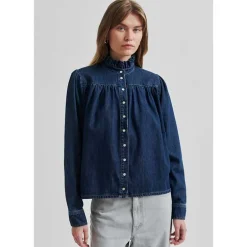 Second Female Mina Denim Shirt Blue Denim