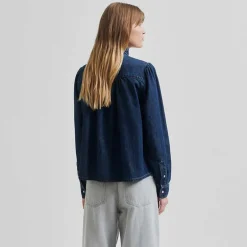 Second Female Mina Denim Shirt Blue Denim