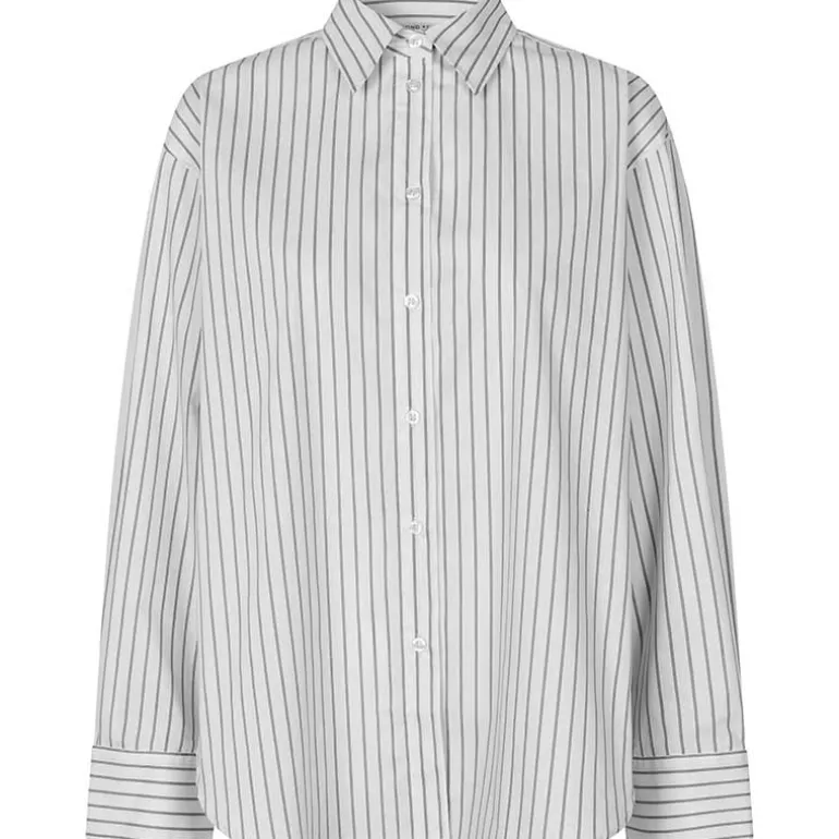 Second Female Soalon Classic Striped Shirt Hvid