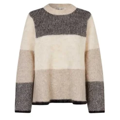 Second Female Timma Knit New O-Neck Sand