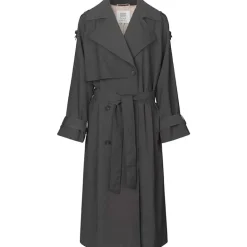 Second Female Zoe Trenchcoat Dark Grey Melange