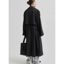 Second Female Zoe Trenchcoat Dark Grey Melange