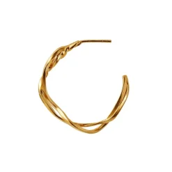 STINE A BIG BOUCLE CREOL EARRING GULD