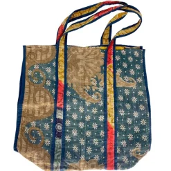 WAUW Unique Kantha Tote Bag No. 04 Mix Print